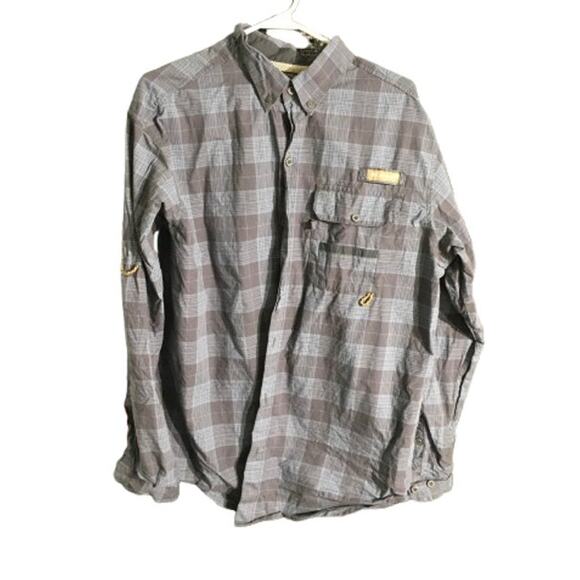 Columbia Plaid Button-Up Shirt Men’s Size L - Outdoorsy, Utilitycore, Casual - Picture 1 of 6